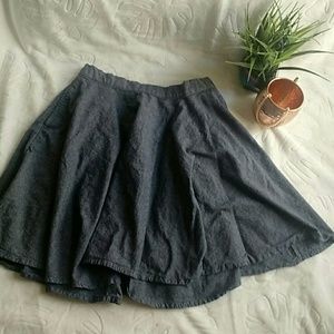 Derek Heart Dark Wash Mini Circle Skirt Medium